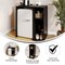 Emma and Oliver Freesia Mini Fridge Overshelf with Dual Side Cubbies